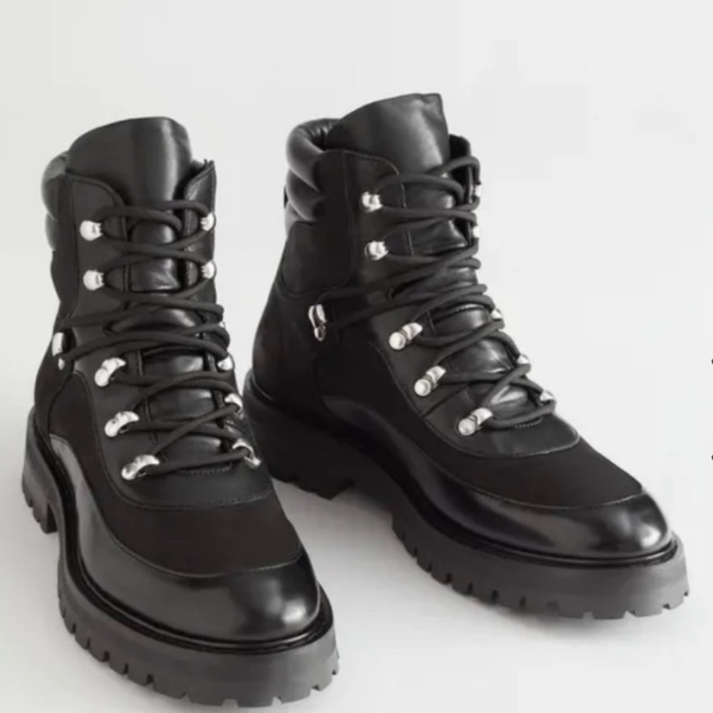 & Other Stories Lace Up Hiking Boots